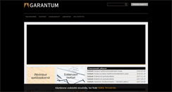 Desktop Screenshot of garantum.fi